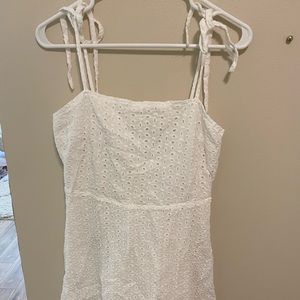 White eyelet sun dress